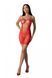 Ажурное мини-платье на тонких бретелях Passion BS096 One Size, red, плетение на груди SO8930 фото 1