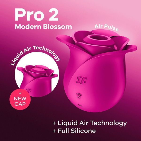 Вакуумний кліторальний стимулятор Satisfyer Pro 2 Modern Blossom, технологія Liquid Air SO8776