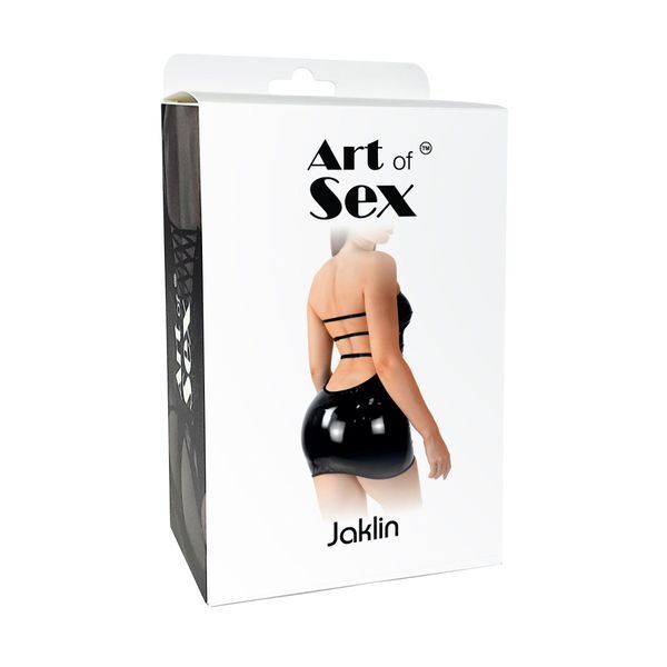 Сексуальна вінілова сукня Art of Sex - Jaklin, розмір XS-M, колір червоний SO7507