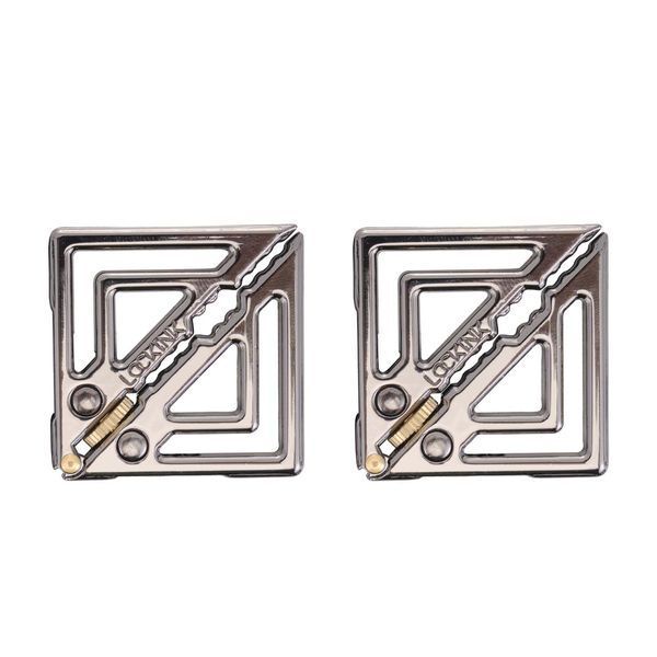 Затискачі для сосків з легкою підвіскою LOCKINK Adjustable Nipple Clamps with Light Pendant, сріблясті SX0849