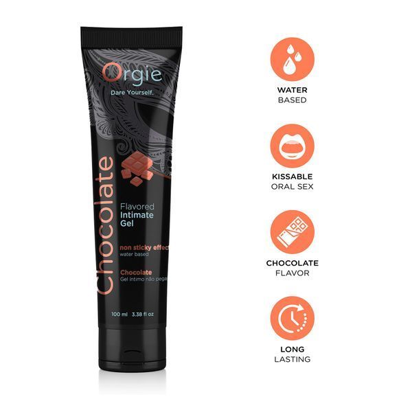 Лубрикант на водній основі Orgie Lube Tube Chocolate, 100 мл, зі смаком та ароматом шоколаду SX1512