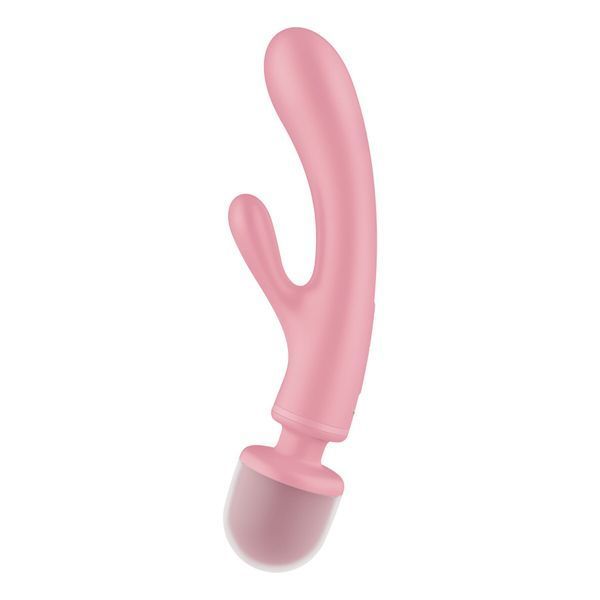 Вибратор-кролик с вибромассажером Satisfyer Triple Lover Pink, 3 мотора SO8790