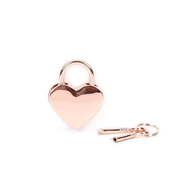 Замочек Liebe Seele Heart Shape Padlock Rose Gold (2 шт) SX1678