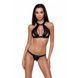 Комплект білизни Passion Exclusive MIRAJANE SET XXL/XXXL, black, підтримувальний ліф-топ і трусики PS26403 фото 1