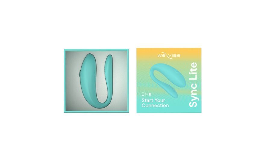 Смарт-вібратор для пар We-Vibe Sync Lite Aqua, 10 віброрежимів, можна поєднувати з проникним сексом SO8767