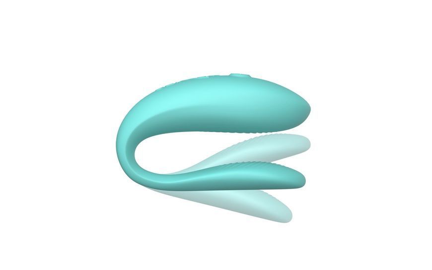 Смарт-вібратор для пар We-Vibe Sync Lite Aqua, 10 віброрежимів, можна поєднувати з проникним сексом SO8767