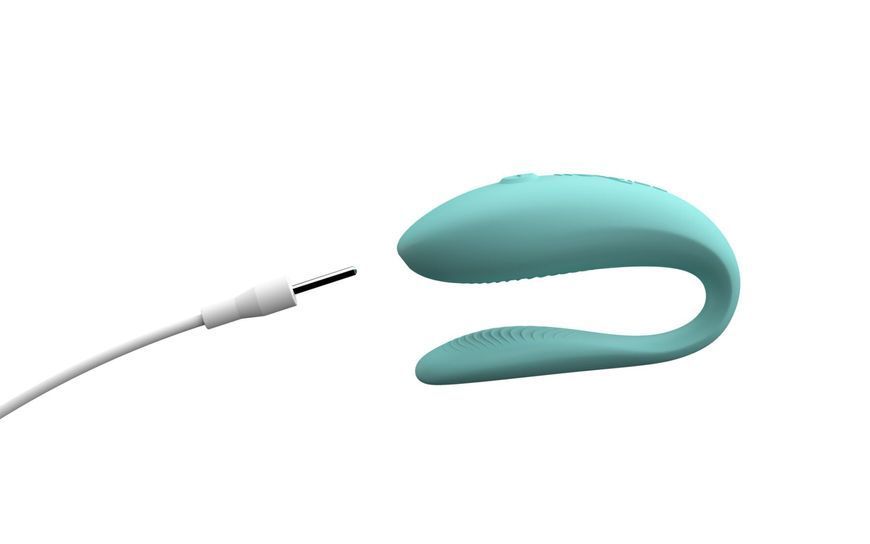Смарт-вібратор для пар We-Vibe Sync Lite Aqua, 10 віброрежимів, можна поєднувати з проникним сексом SO8767