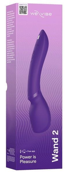 Смарт-вібромасажер We-Vibe Wand 2 Purple, дуже потужний, функція Smart Silence SX2150