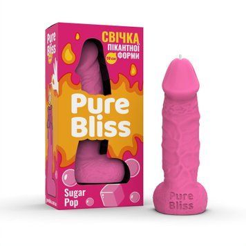 Ароматная свеча пикантной формы Pure Bliss Pink Sugar Pop (Жвачка) 18 см SX3038