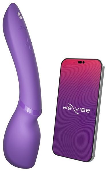 Смарт-вібромасажер We-Vibe Wand 2 Purple, дуже потужний, функція Smart Silence SX2150