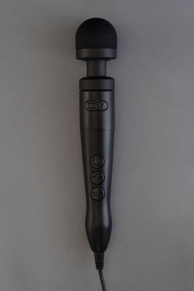Вібромасажер DOXY Die Cast 3 Matt Black, дуже потужний, живлення 220В, металевий корпус SX2458