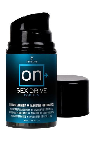 Крем для підвищення лібідо у чоловіків Sensuva ON Sex Drive for Him 50мл, з натуральними екстрактами SO3184