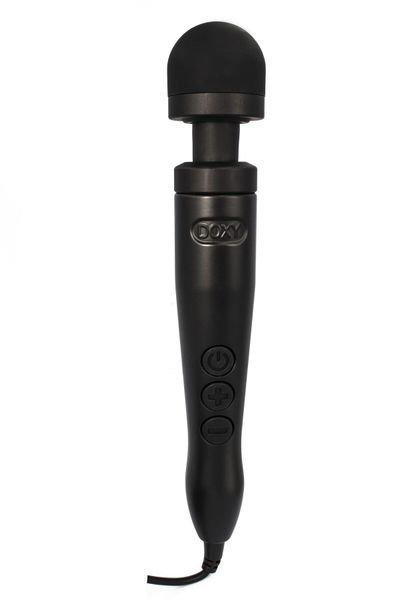 Вібромасажер DOXY Die Cast 3 Matt Black, дуже потужний, живлення 220В, металевий корпус SX2458