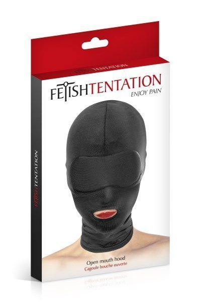 Капюшон для БДСМ с открытым ртом Fetish Tentation Open Mouth Hood SO3756