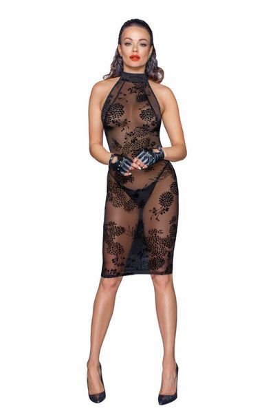 Сукня Noir Handmade F240 Midi tulle dress with velvet straps, L SX0141