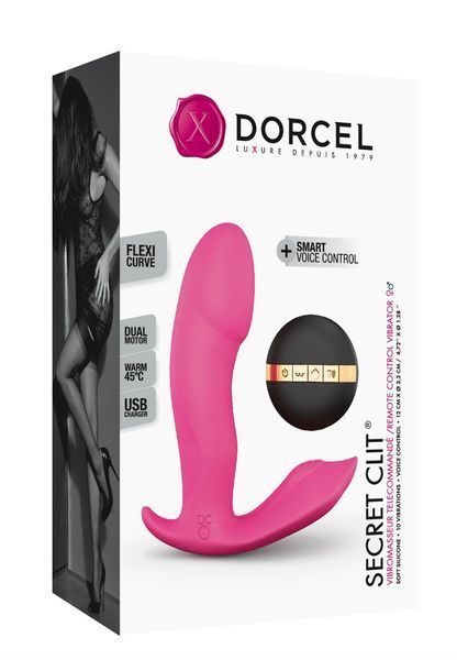 Вибратор Dorcel Secret Clit с подогревом и пультом ДУ, можно под одежду, голосовое управление SO3072