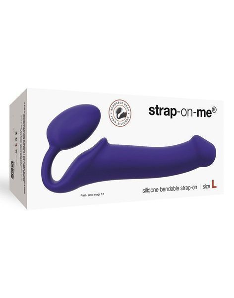 Безремінний страпон Strap-On-Me Violet L, повністю регульований, діаметр 3,7 см SO2708