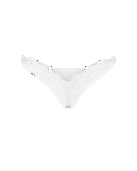 Трусики Obsessive Arrowel White crotchless thong S/M SX2591
