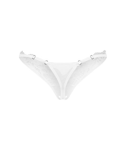 Трусики Obsessive Arrowel White crotchless thong S/M SX2591