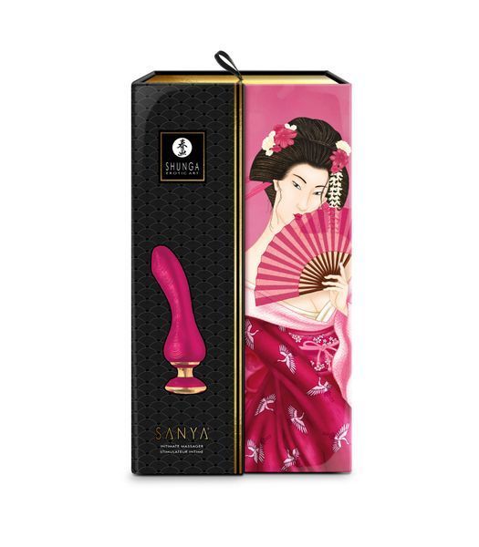 Вибратор для точки G Shunga Sanya Raspberry, гибкий ствол SO6903