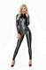 Комбинезон с мокрым эффектом Noir Handmade F293 Powerwetlook catsuit with front zipper, L SX0191 фото 2