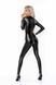 Комбинезон с мокрым эффектом Noir Handmade F293 Powerwetlook catsuit with front zipper, L SX0191 фото 3