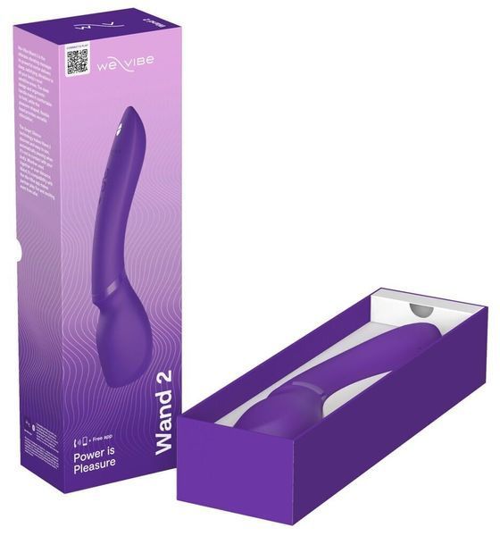 Смарт-вібромасажер We-Vibe Wand 2 Purple, дуже потужний, функція Smart Silence SX2150