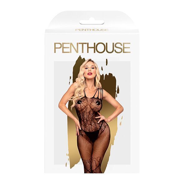 Бодистокинг с доступом к попке Penthouse - Dirty mind black XL SO5243