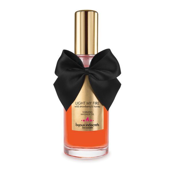 Разогревающее масло Bijoux Indiscrets Light my Fire &ndash; Wild Strawberry&Honey SO5937