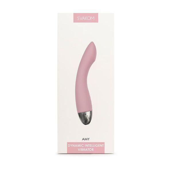 Вібратор для точки G з інтелектуальним режимом Svakom Amy Pale Pink SO4823