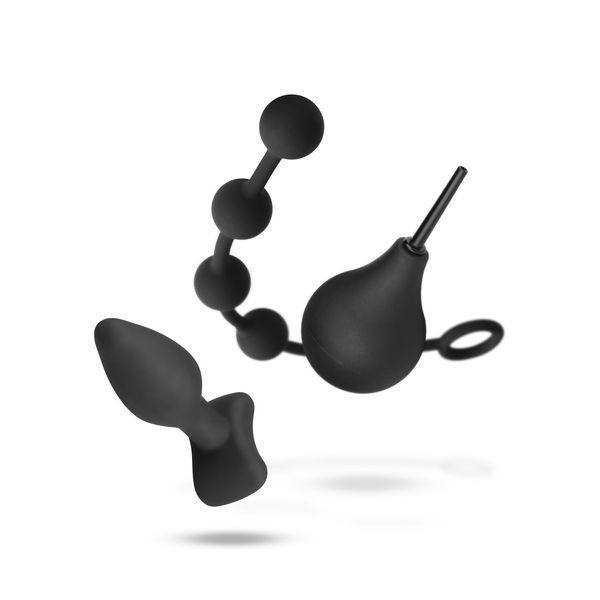 Набор новичка для анальной стимуляции Nexus ANAL BEGINNER KIT, спринцовка, анальные бусы и пробка SO6641