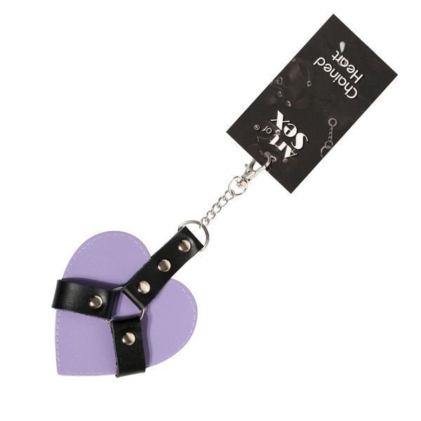 Брелок на карабине для ключей Art of Sex Chained Heart, Лаванда SX2245