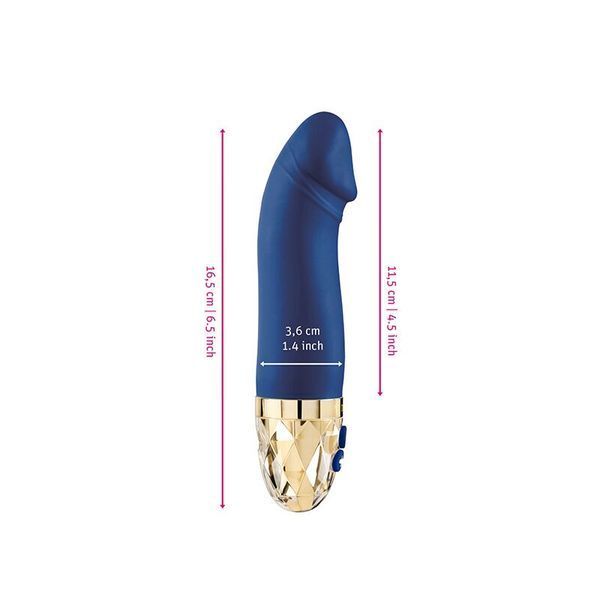 Вибратор Mystim Real Deal Neil Blue, мощный мотор, 8 режимов SO8139