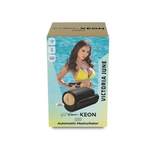 Інтерактивна секс-машина для чоловіків Kiiroo Keon Wi-Fi Combo Set з мастурбатором Feel Victoria SX3215