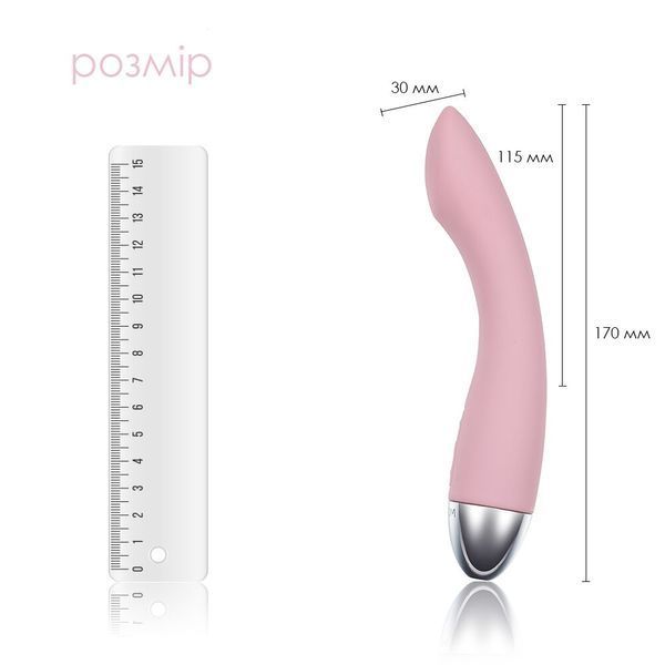 Вібратор для точки G з інтелектуальним режимом Svakom Amy Pale Pink SO4823