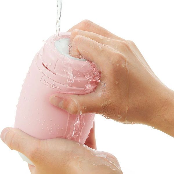Мастурбатор TENGA PUFFY Strawberry Pink , ультрамягкий материал, многоразовый, сквозной SX1329