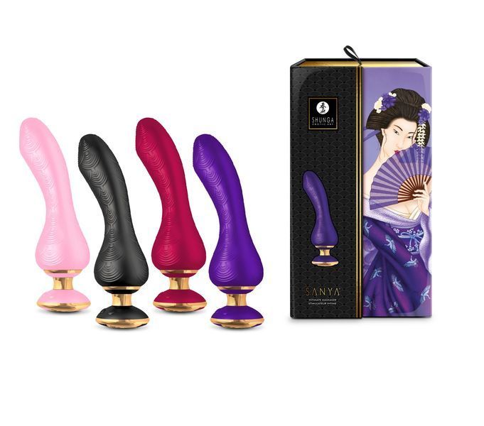 Вибратор для точки G Shunga Sanya Raspberry, гибкий ствол SO6903