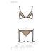 Эротический комплект нижнего белья Passion GABI SET L/XL beige, трусики с гартерами SO8436 фото 5