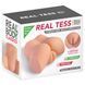 Мастурбатор-полуторс с вибрацией Real Body Real Tess, вагина и анус, 18х15 см SO9951 фото 5