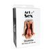 Сексуальное платье из сетки Art of Sex- Sharlotte черно-красное XS-M SX2373 фото 3