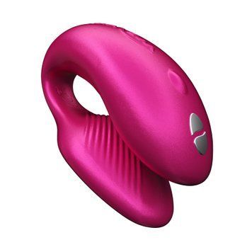 Смарт-вибратор для пар We-Vibe Chorus Cosmic Pink, сенсорное управление вибрациями сжатием пульта SO6921