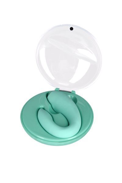 Вібратор для пар FairyGasm PleasureBerry green, зарядний кейс, пульт ДК SX0641