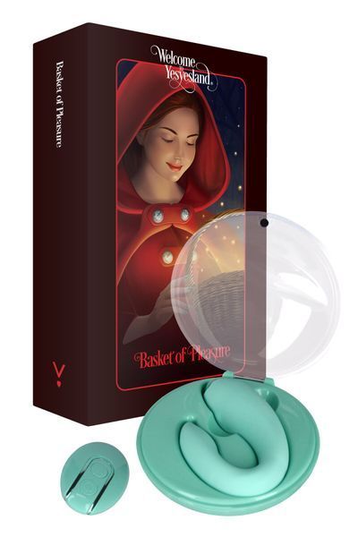 Вібратор для пар FairyGasm PleasureBerry green, зарядний кейс, пульт ДК SX0641