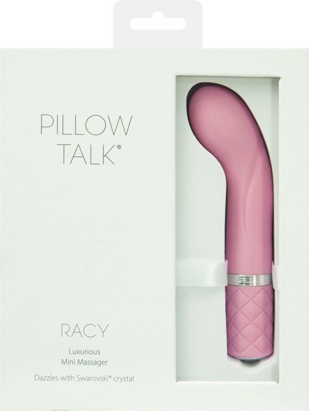 Розкішний вібратор Pillow Talk - Racy Pink з кристалом Swarovski для точки G, подарункове паковання SO2719