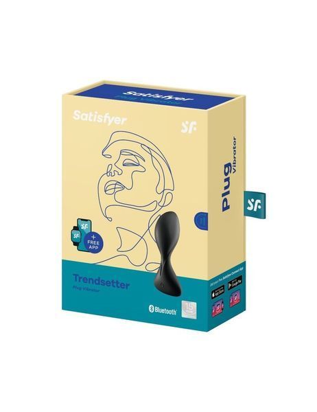Анальная смарт-пробка с вибрацией Satisfyer Trendsetter Black SO6099
