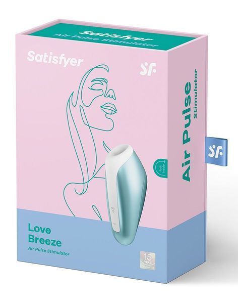 Миниатюрный вакуумный стимулятор Satisfyer Love Breeze Ice Blue SO4103