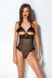 Эротическое боди Passion DOLLY BODY, S/M, black, с открытыми чашками SO9702 фото 5
