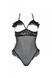 Эротическое боди Passion DOLLY BODY, S/M, black, с открытыми чашками SO9702 фото 3