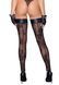 Чулки без мыска Noir Handmade F243 Tulle stockings with patterned flock embroidery, XXL SX0159 фото 2