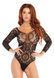 Эротическое боди-бодистокинг Leg Avenue Snap crotch thong back teddy Black S/M SO9131 фото 1